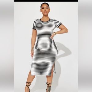 Fashion nova  stripped dress
